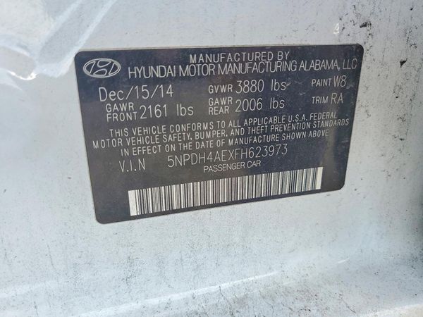 2015 HYUNDAI ELANTRA GLS(Middle)