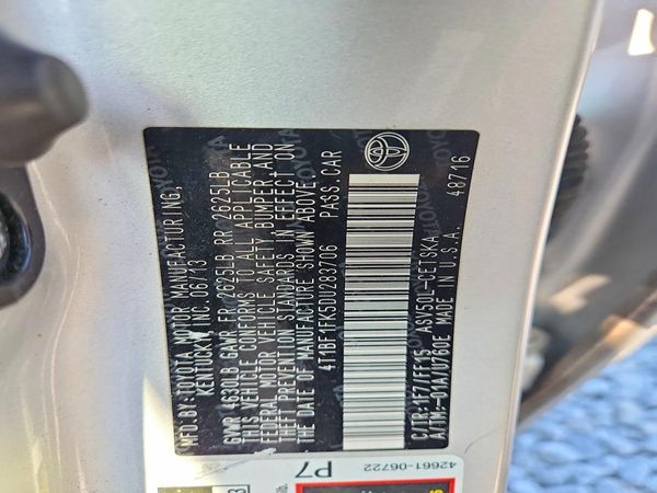 2013 TOYOTA CAMRY