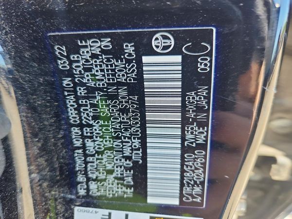 2022 TOYOTA PRIUS