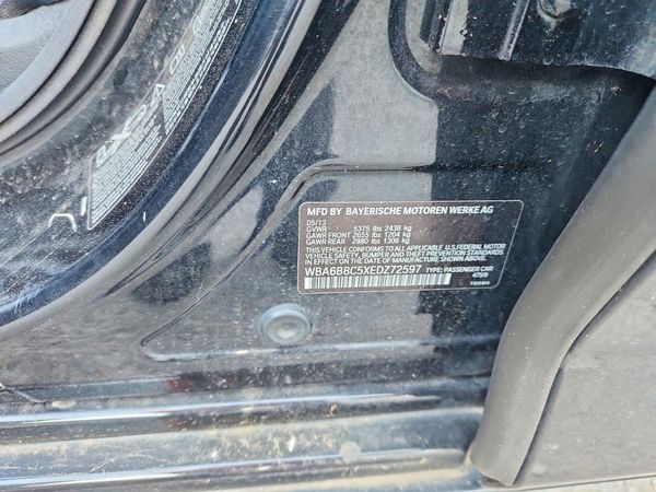 2014 BMW 6 SERIES xDrive GC — VINS