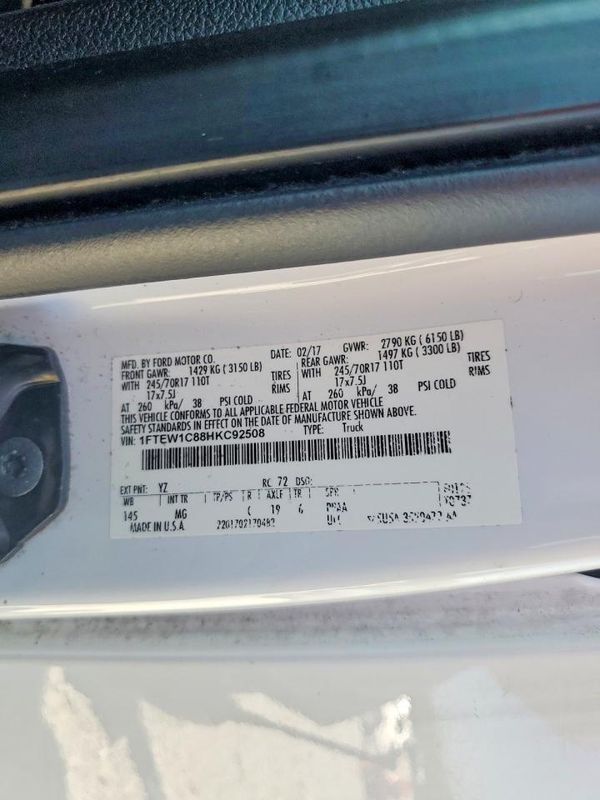 2017 FORD F150