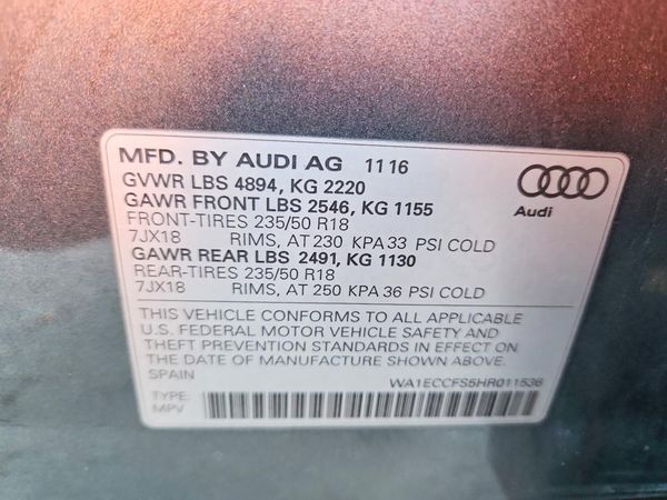 2017 AUDI Q3 quattro Premium