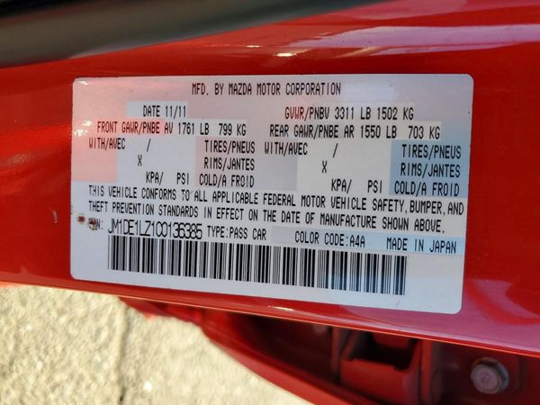 2012 MAZDA 2 Touring/GS