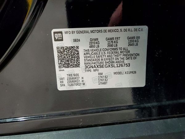 2025 CHEVROLET EQUINOX Active — VINS