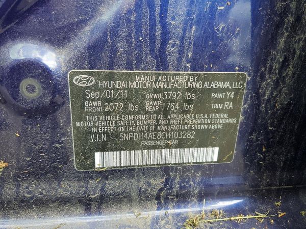 2012 HYUNDAI ELANTRA GLS(Middle grade)