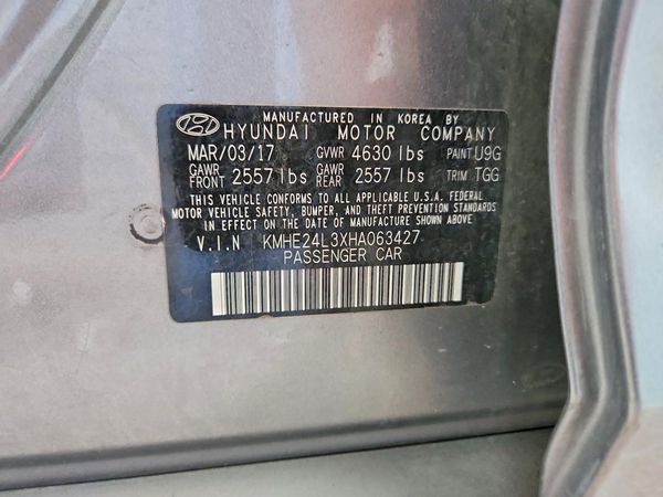 2017 HYUNDAI SONATA SE