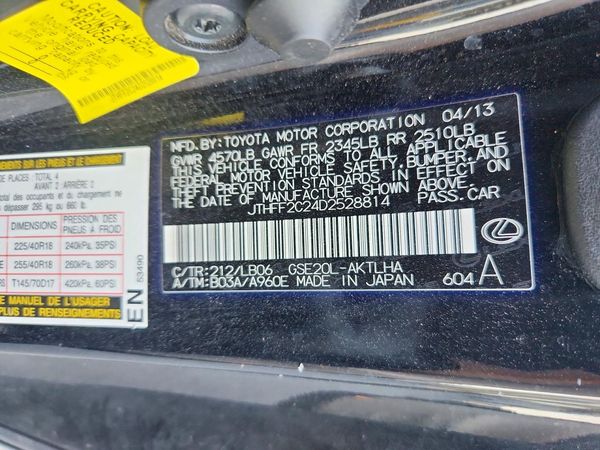 2013 LEXUS IS
