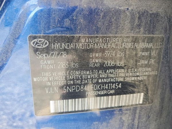 2019 HYUNDAI ELANTRA