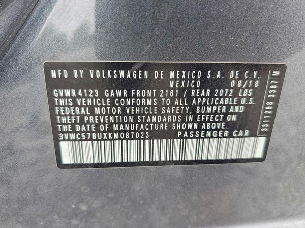 2019 VOLKSWAGEN JETTA S, SE, R-Line