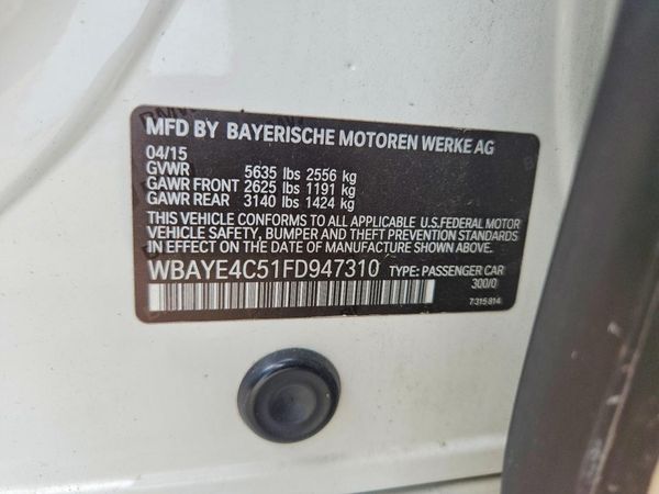 2015 BMW 740
