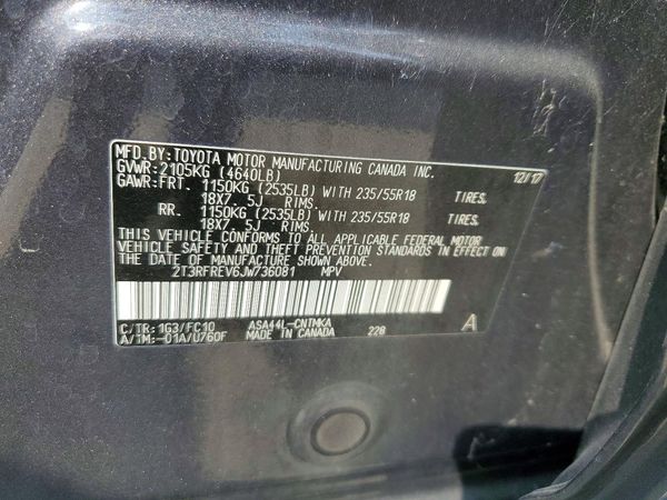 2018 TOYOTA RAV4 Adventure/XLE