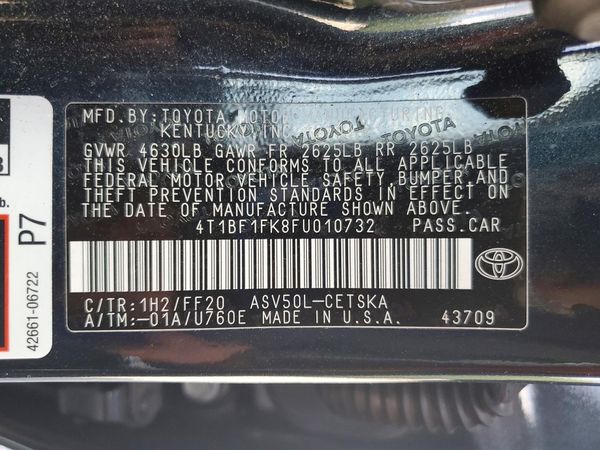 2015 TOYOTA CAMRY