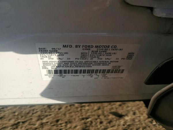 2018 FORD EDGE Titanium — VINS