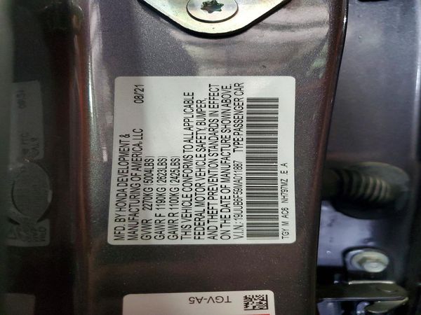 2021 ACURA TLX TLX SH-AWD TECH A — VINS