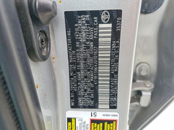 2018 TOYOTA CAMRY