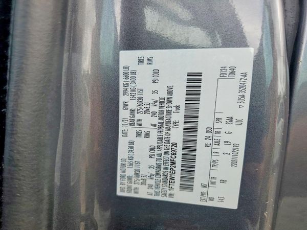 2021 FORD F150
