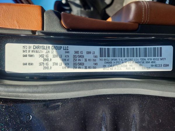 2012 JEEP CHEROKEE Overland — VINS