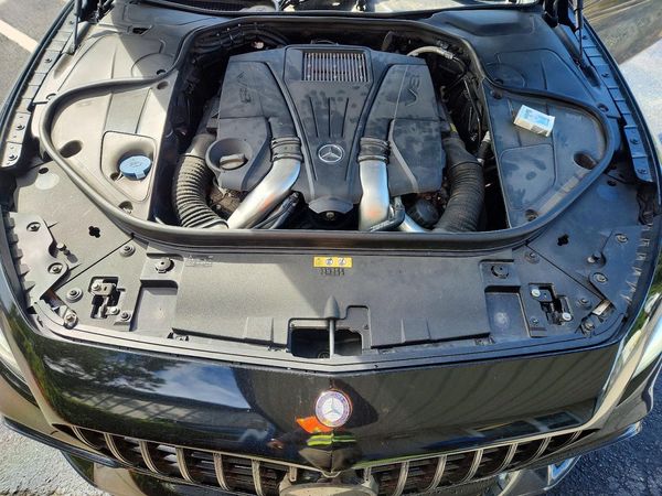 2015 MERCEDES-BENZ S S550 4-MATIC — Engine bay