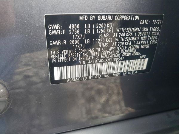2022 SUBARU OUTBACK Premium