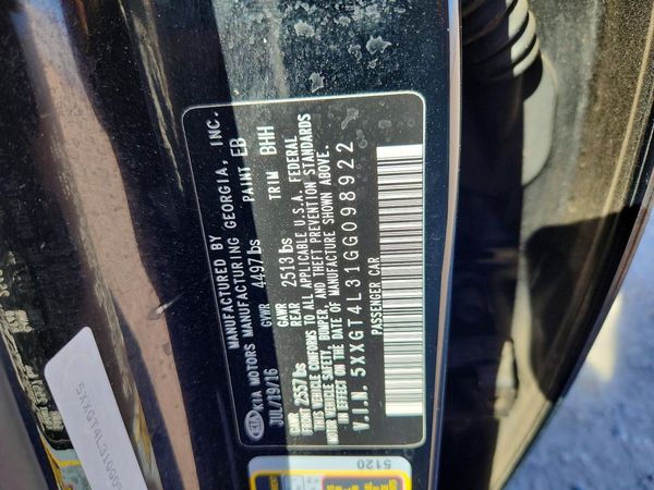 2016 KIA OPTIMA GL