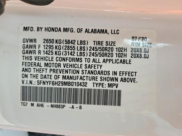 2021 HONDA PILOT