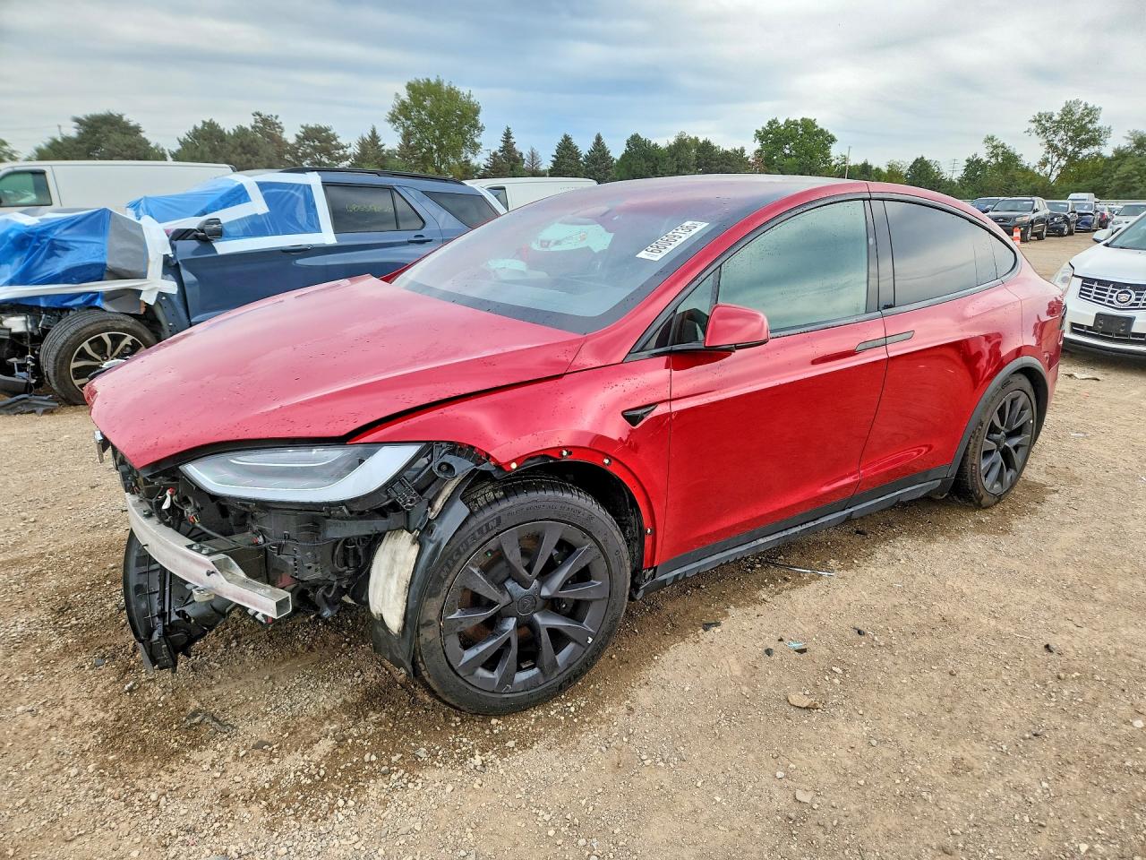 2022 TESLA MODEL X — Front 3/4