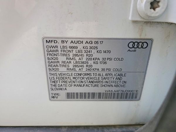 2018 AUDI Q7 — VINS