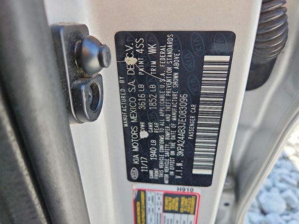 2018 KIA RIO LX, S