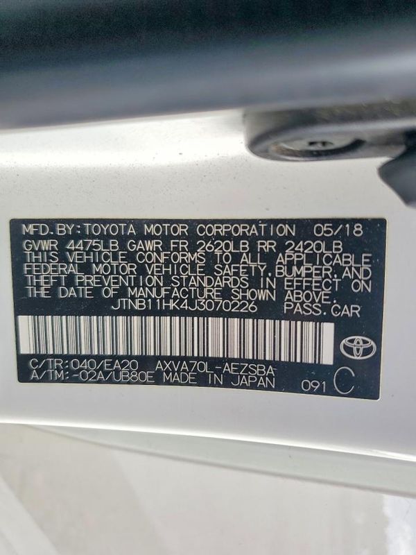 2018 TOYOTA CAMRY