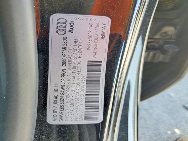 2012 AUDI A7 quattro Premium Plus