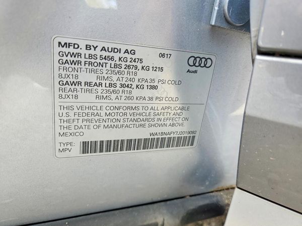 2018 AUDI Q5 — VINS