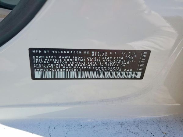 2017 VOLKSWAGEN JETTA SE