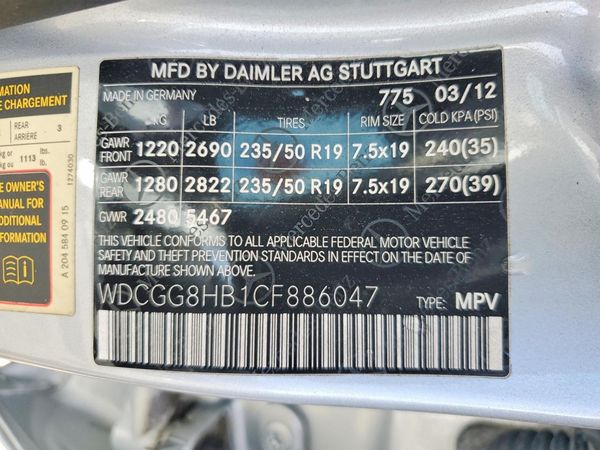 2012 MERCEDES-BENZ GLK-CLASS GLK350 4-MATIC — VINS