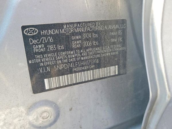 2017 HYUNDAI ELANTRA