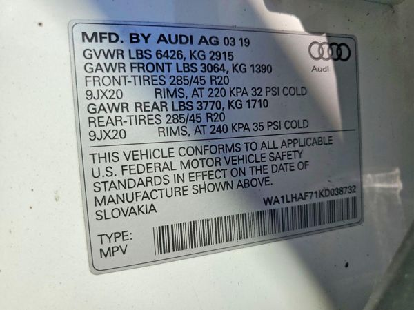 2019 AUDI Q7