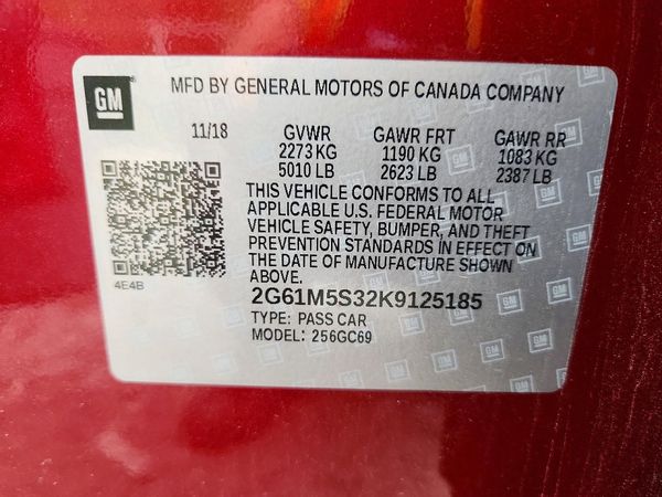 2019 CADILLAC XTS
