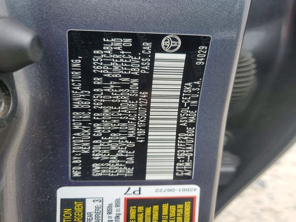 2013 TOYOTA CAMRY