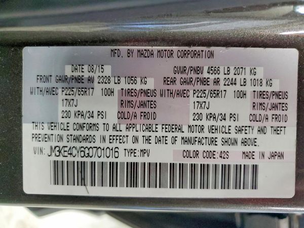 2016 MAZDA CX-5 Touring/GS