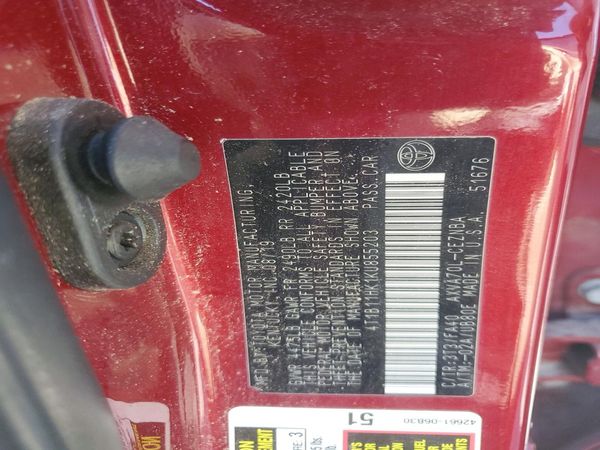2019 TOYOTA CAMRY L/LE/SE/XLE