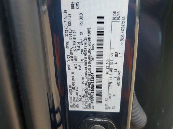 2022 FORD F150