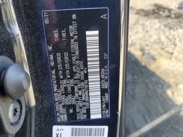 2021 TOYOTA HIGHLANDER — VINS