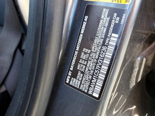 2015 BMW X1 sDrive28i — VINS