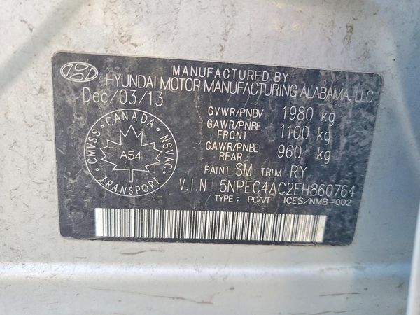 2014 HYUNDAI SONATA