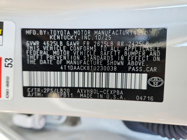 2026 TOYOTA CAMRY