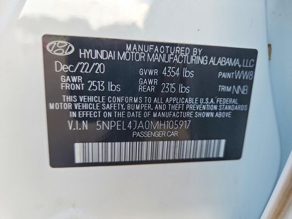 2021 HYUNDAI SONATA