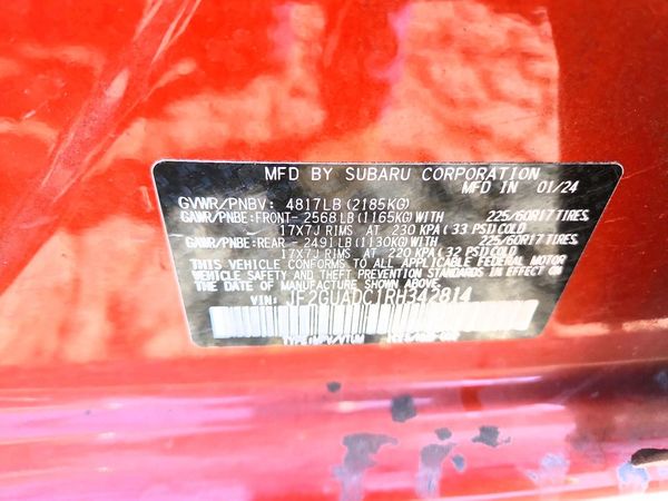 2024 SUBARU CROSSTREK