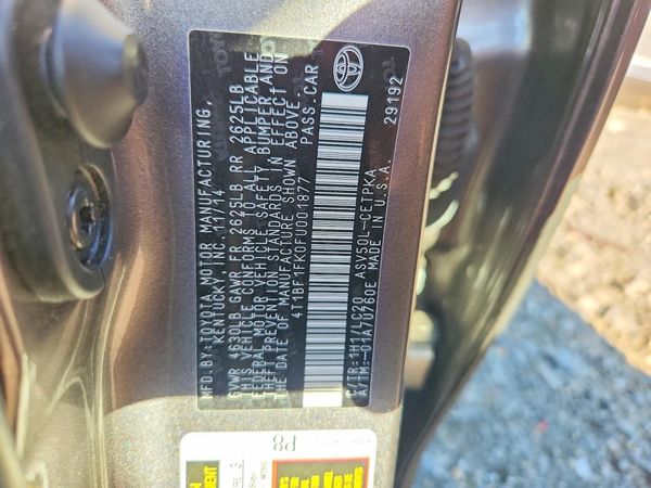 2015 TOYOTA CAMRY