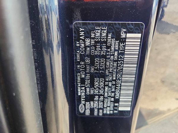 2024 HYUNDAI PALISADE SEL Premium — VINS