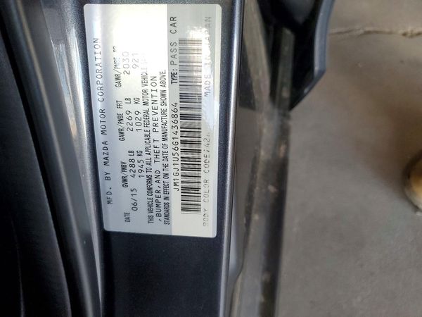 2016 MAZDA 6