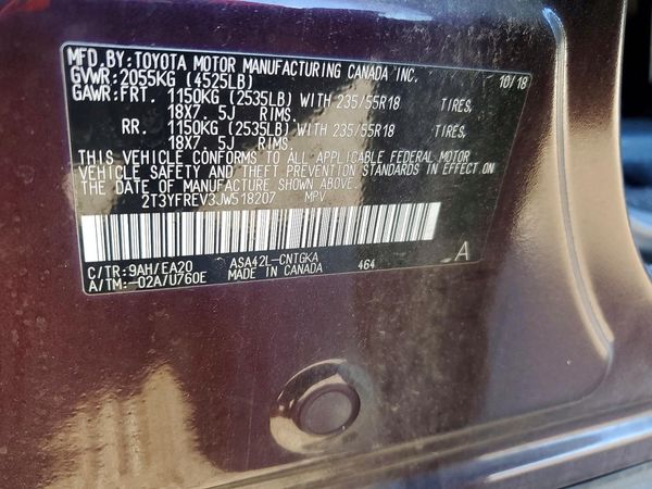 2018 TOYOTA RAV4 Ltd/Platinum